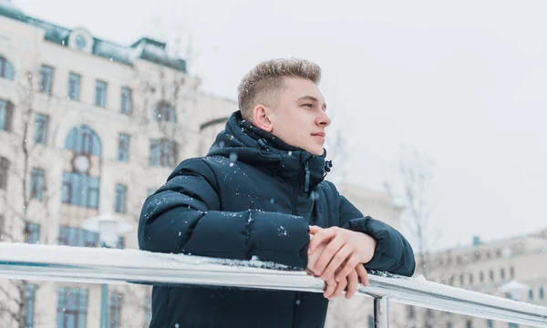 Portrait Young Blonde Guy Nordic Appearance Lifestyle Young People Handsome — Photo