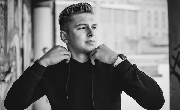 Portrait Young Blonde Guy Nordic Appearance Lifestyle Young People Handsome — Stockfoto