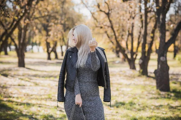 Herfst Herfstseizoen Casual Stijl Voor Size Dames Modieuze Kleding Outfit — Stockfoto