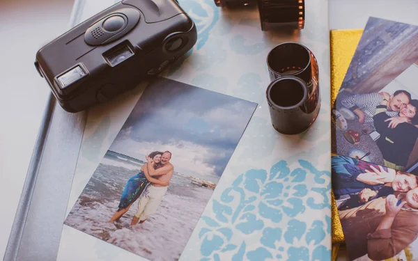 Atmosphäre 90Er Jahre Ästhetik Alte Fotoalben Modetrend Retro Look — Stockfoto