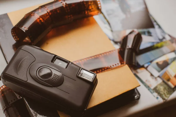 Atmosfære Tallets Estetiske Gamle Fotoalbum Motetrend Retro Vibber – stockfoto