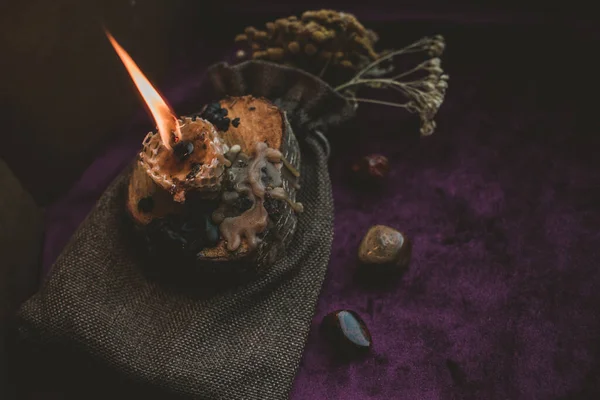 Het Concept Van Heidense Magie Voodoo Magische Handgemaakte Pop Witchcraft — Stockfoto
