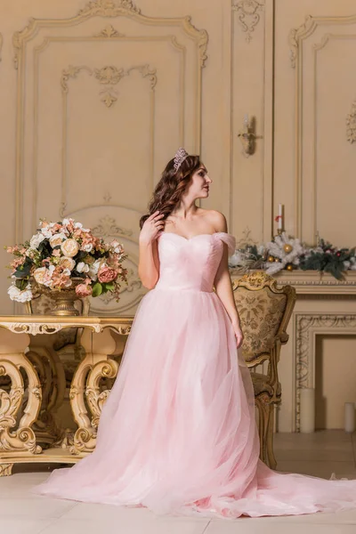 Evening Dresses Concept Elegant Fancy Style Woman Evening Dress Clothes — Stock Photo, Image