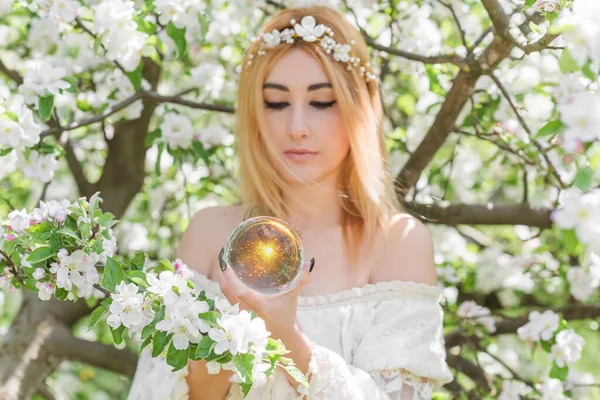 White Magic Clean Energy Reiki Concept Magical Attributes Herbs Flowers — Photo