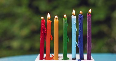  Energy healing, reiki session or chakra rituals with candles, wicca magic, new world, alternative medicine 