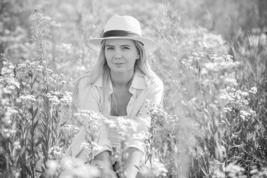 Natural woman`s beauty, no makeup, blonde cute girl at nature, healthy lifestyle
