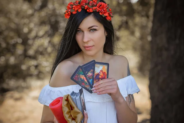 Concept Divination Predictions Tarot Cards Other Magic — Stockfoto