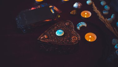Magical attribute o modern witch, witchcraft concept. Spells and other rituals, wicca and pagan scene