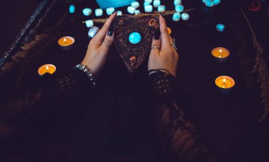 Magical attribute o modern witch, witchcraft concept. Spells and other rituals, wicca and pagan scene