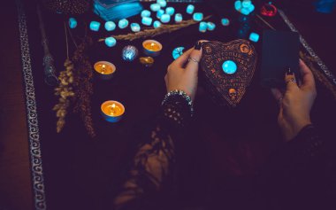 Magical attribute o modern witch, witchcraft concept. Spells and other rituals, wicca and pagan scene