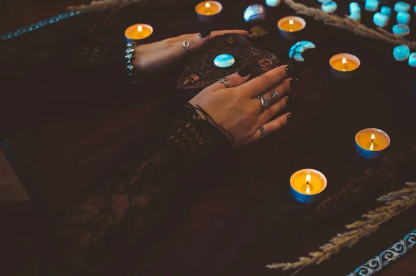 Magical Attribute Modern Witch Witchcraft Concept Spells Other Rituals Wicca — Foto de Stock
