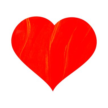 Beyaz arka planda soyut çizgileri olan kırmızı kalp. Suluboya çizimi. - Valentine. Simge. Sevgi. Düğün davetiyelerinin tasarımı için, kartlar.