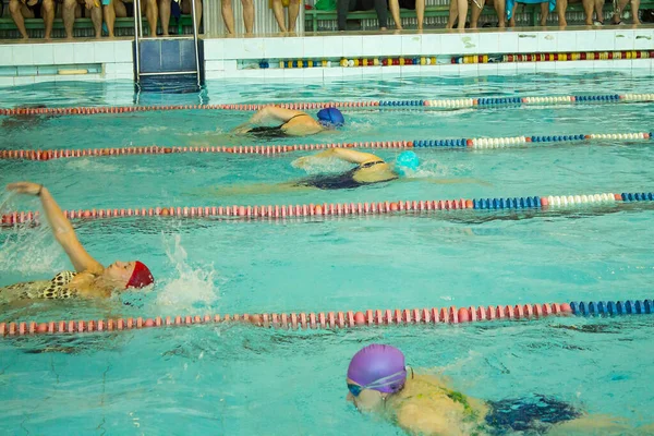 2019 Russia Irkutsk Freestyle Swimming Competitions Start — Stock Photo, Image