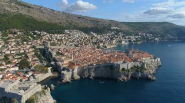 Dubrovnik'in havadan görünümü