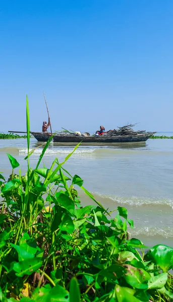 Bangladeshi Traditional Fishing Boat Meghna River Fisherman Small Boat River — Stock Photo, Image
