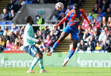 LONDON, ENGLAND - 3 Ekim 2021: Tyrick Kwon Mitchell (Saray 'dan) 2021-22 Premier Lig maçında Selhurst Park' taki Crystal Palace FC ile Leicester CIty FC arasında çekilmiştir. Telif Hakkı: Cosmin Iftode / Picstaff