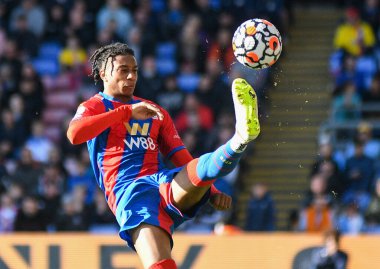 LONDON, ENGLAND - 3 Ekim 2021: Michael Akpovie Olise (Saray 'dan Michael Akpovie Olise) 2021-22 Premier Lig maçının 7. haftasında Selhurst Park' taki Crystal Palace FC ile Leicester CIty FC arasında çekilmiştir. Telif Hakkı: Cosmin Iftode / Picstaff