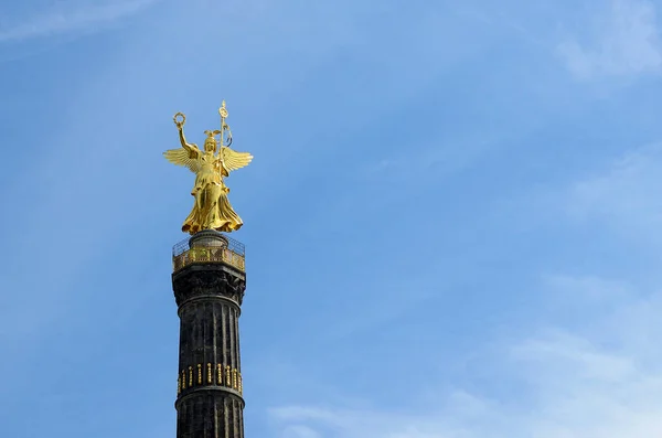 Berlin Siegessaeule Column Victory Statue Victory Top — Stock Photo, Image