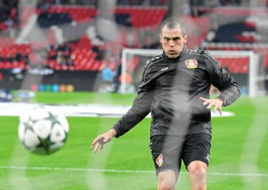 LONDON, ENGLAND - NOVEMBER 2, 2016: Leverkusen kalecileri teknik direktörü David Thiel, Tottenham Hotspur ve Bayern Leverkusen arasında oynanan UEFA Şampiyonlar Ligi E Grubu maçı öncesinde Wembley Stadyumu 'nda çekilmiştir. Telif Hakkı: Cosmin Iftode / Picstaff