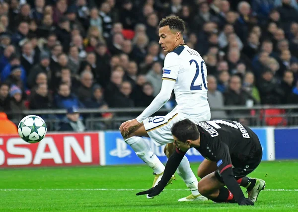 Londres Inglês Novembro 2016 Dele Alli Tottenham Retratado Ação Durante — Fotografia de Stock