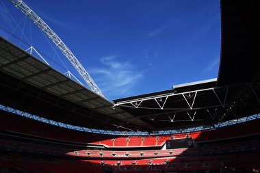 Wembley Stadyumu 'nda Tottenham Hotspur ile AS Monaco arasında oynanan UEFA Şampiyonlar Ligi E Grubu maçı öncesinde Wembley Stadyumu' nun 14 Eylül 2016 tarihli görüntüsü. Telif Hakkı: Cosmin Iftode / Picstaff