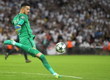MANCHESTER, İngiltere - 14 Eylül 2016: Wembley Stadyumu 'nda Tottenham Hotspur ile AS Monaco arasında oynanan UEFA Şampiyonlar Ligi E Grubu maçında Danijel Subasic rol aldı. Telif Hakkı: Cosmin Iftode / Picstaff
