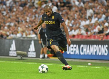 MANCHESTER, İngiltere - 14 Eylül 2016: Monako 'lu Djibril Sidibe, Tottenham Hotspur ve AS Monaco arasında oynanan UEFA Şampiyonlar Ligi E Grubu maçı sırasında Wembley Stadyumu' nda görüntülendi. Telif Hakkı: Cosmin Iftode / Picstaff