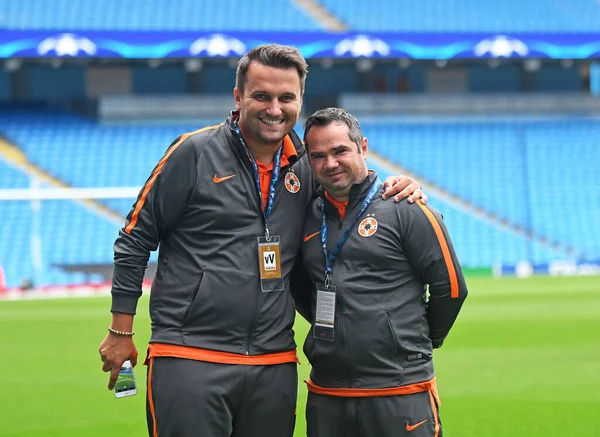 Manchester England Agosto 2016 Funcionários Fcsb Posando Antes Segunda Etapa — Fotografia de Stock