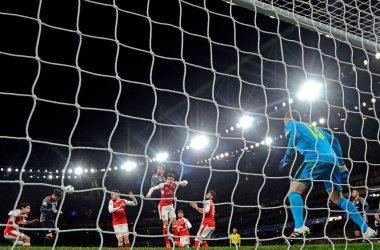 LONDON, ENGLAND - MARCH 7, 2017: David Ospina (R) of Arsenal pictured in action during the second leg of the UEFA Champions League Round of 16 game between Arsenal FC and Bayern Munchen at Emirates Stadium. Copyright: Cosmin Iftode/Picstaff