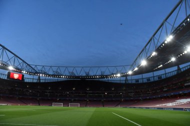 LONDON, ENGLAND - MARCH 7, 2017: Arsenal Stadium pictured prior to the second leg of the UEFA Champions League Round of 16 game between Arsenal FC and Bayern Munchen at Emirates Stadium. Copyright: Cosmin Iftode/Picstaff