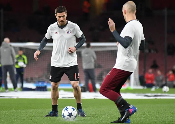 LONDON, ENGLAND - MARCH 7, 2017: Xabi Alonso of Bayern pictured prior to the second leg of the UEFA Champions League Round of 16 game between Arsenal FC and Bayern Munchen at Emirates Stadium. Copyright: Cosmin Iftode/Picstaff