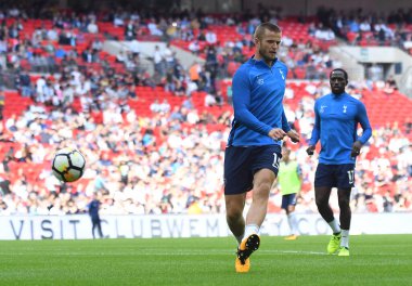Tottenham 'dan Eric Dier, Tottenham Hotspur ve Juventus Torino arasında Wembley Stadyumu' nda oynanan dostluk maçı öncesinde çekilmiştir. Telif Hakkı: Cosmin Iftode / Picstaff