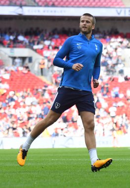 Tottenham 'dan Eric Dier, Tottenham Hotspur ve Juventus Torino arasında Wembley Stadyumu' nda oynanan dostluk maçı öncesinde çekilmiştir. Telif Hakkı: Cosmin Iftode / Picstaff