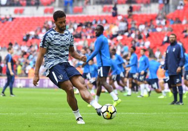 Tottenham 'dan Mousa Dembele, Tottenham Hotspur ve Juventus Torino arasında Wembley Stadyumu' nda oynanan dostluk maçı öncesinde çekilmiştir. Telif Hakkı: Cosmin Iftode / Picstaff