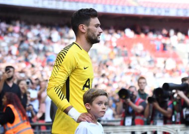 Tottenham 'dan Hugo Lloris, Tottenham Hotspur ve Juventus Torino arasında Wembley Stadyumu' nda oynanan dostluk maçı öncesinde çekilmiştir. Telif Hakkı: Cosmin Iftode / Picstaff