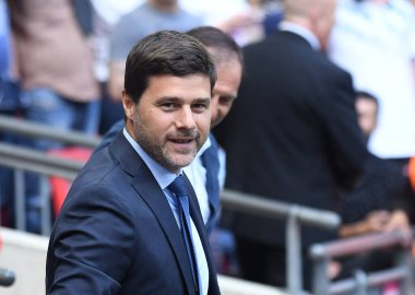Tottenham teknik direktörü Mauricio Pochettino, Tottenham Hotspur ve Juventus Torino arasında Wembley Stadyumu 'nda oynanan dostluk maçı öncesinde çekilmiştir. Telif Hakkı: Cosmin Iftode / Picstaff