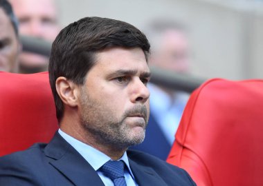 Tottenham teknik direktörü Mauricio Pochettino, Tottenham Hotspur ve Juventus Torino arasında Wembley Stadyumu 'nda oynanan dostluk maçı öncesinde çekilmiştir. Telif Hakkı: Cosmin Iftode / Picstaff