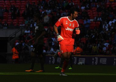 Wembley Stadyumu 'nda Tottenham Hotspur ile Juventus Torino arasında oynanan dostluk maçı sırasında Juventus' lu Gianluigi Buffon resmedildi. Telif Hakkı: Cosmin Iftode / Picstaff