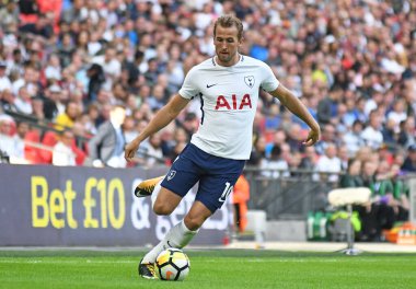 Tottenham 'dan Harry Kane, Tottenham Hotspur ve Juventus Torino arasında Wembley Stadyumu' nda oynanan dostluk maçı sırasında çekilmiştir. Telif Hakkı: Cosmin Iftode / Picstaff