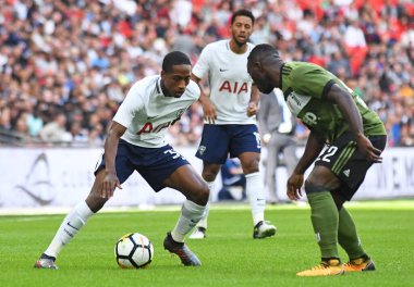 Tottenham 'dan Danny Rose, Tottenham Hotspur ile Juventus Torino arasında oynanan dostluk maçı sırasında Wembley Stadyumu' nda görüntülendi. Telif Hakkı: Cosmin Iftode / Picstaff