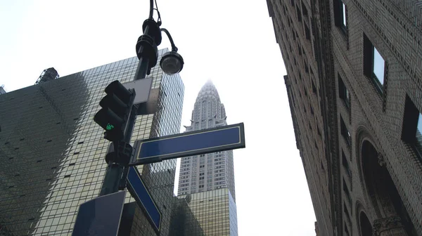 Street Sign Empire State Building New York — Stock Photo, Image