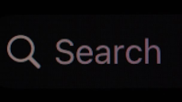 Inscripción Cuadro Búsqueda War — Vídeo de stock