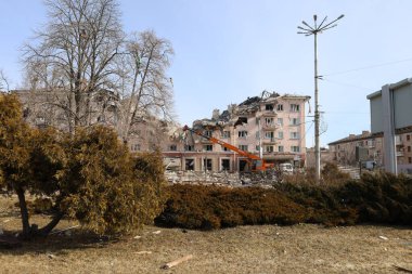 Ukrayna 'nın bir Rus füzesiyle patlamasının sonuçları. Ukrayna ve Rusya arasındaki savaş