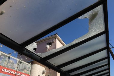 Ukrayna 'nın bir Rus füzesiyle patlamasının sonuçları. Ukrayna ve Rusya arasındaki savaş