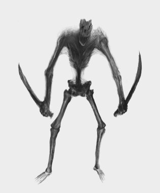 Karanlık fantezi karakter konsepti, iskelet 