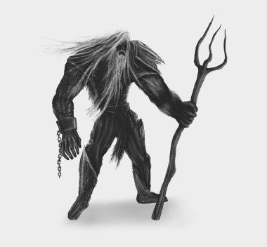 Karanlık fantezi karakter konsepti, Poseidon Tanrısı