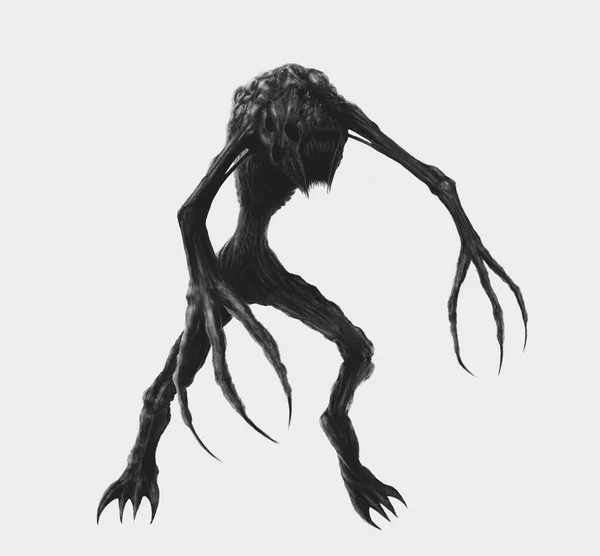 Dunkles Fantasy Konzept Horror Alien Teufel Stockbild