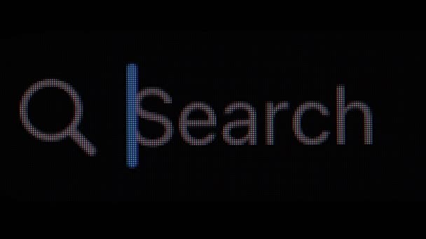 Art Inscription Search Bar Search Art Internet — Stock video