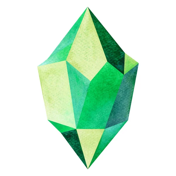 Suluboya Yeşil Renkli Renkler Kristal Safir Mineral Kuvars Topaz Agat — Stok fotoğraf