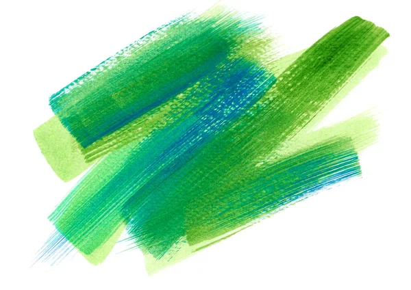 Aquarel Kleurrijke Hand Geschilderde Achtergronden Aquarel Blauw Met Groen Voor — Stockfoto